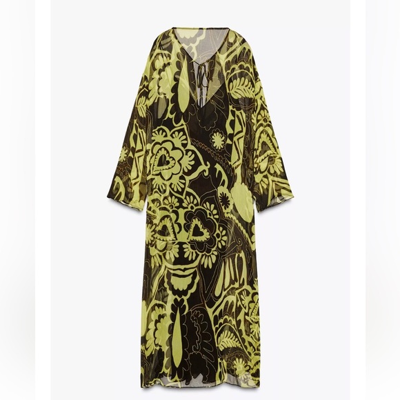 Zara ZW Collection Printed Tunic Dress - Picture 7 of 9